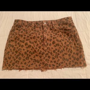 Abercrombie and Fitch Leopard Print Micro mini